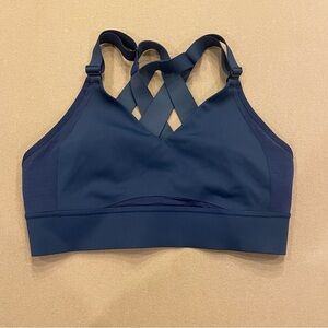 Brooks Drive Interlace Run Bra Navy Blue Size 32C/D